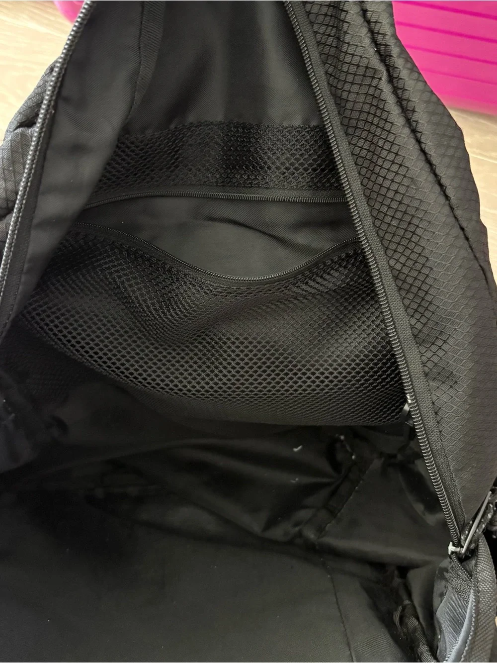 adidas Black ripstop Trefoil Logo Backpack